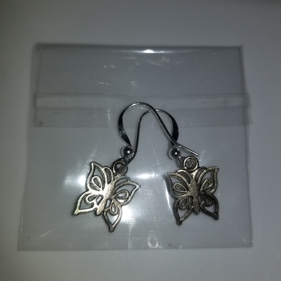 NEW Butterfly Tibetan Silver Earings - Picture 4 of 4